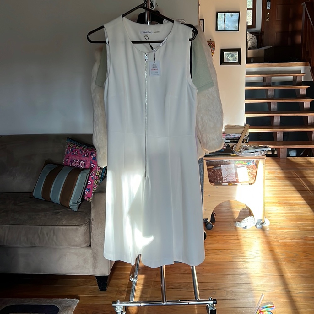 New with tags Calvin Klein white dress